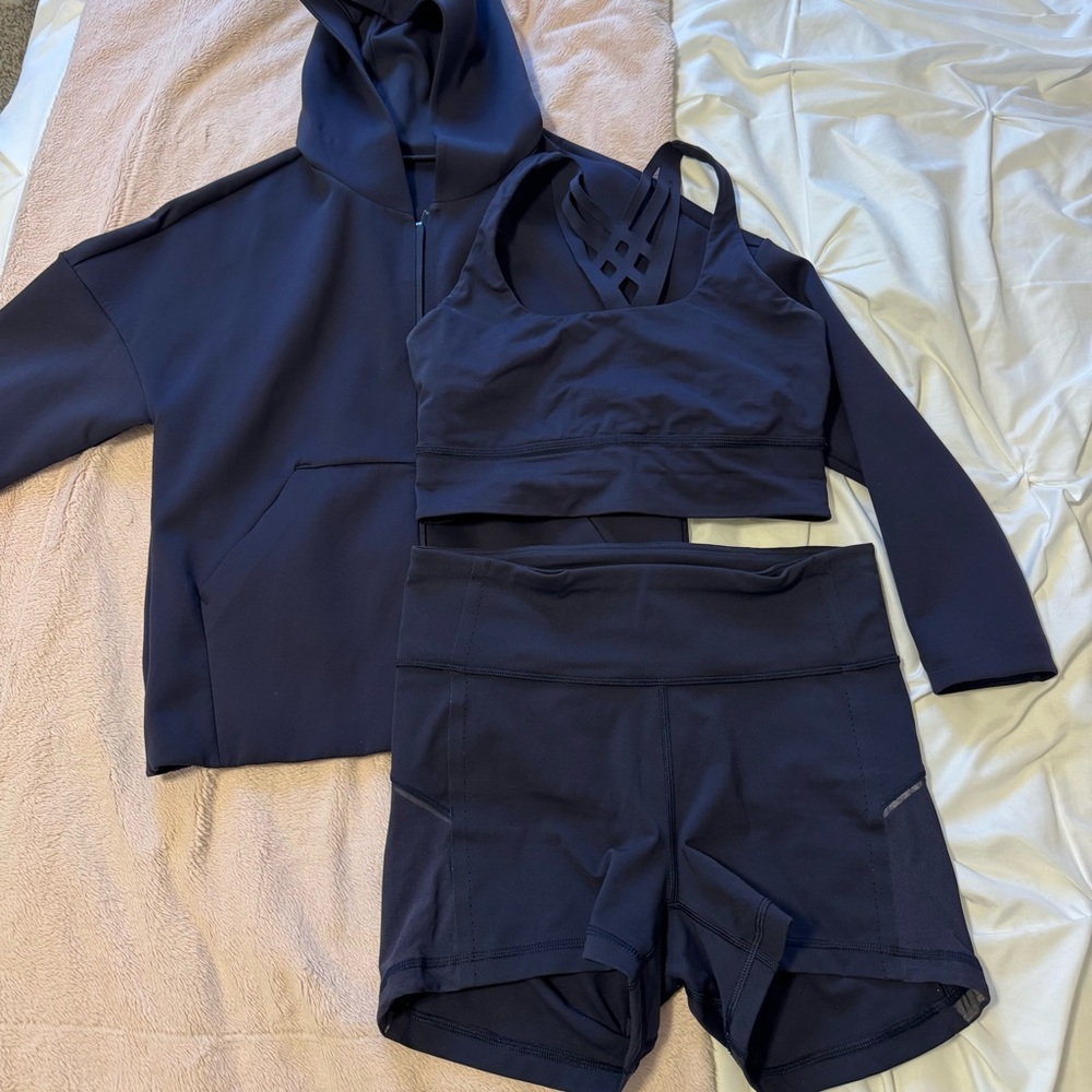 Lululemon Midnight Navy 3 Piece Set